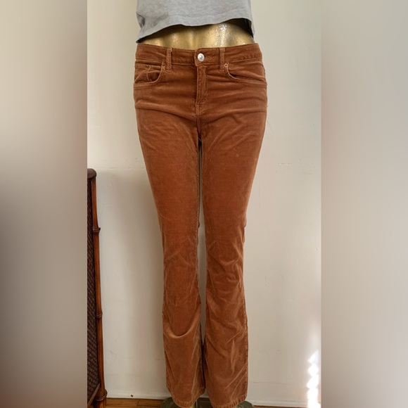 Zara flare retro corduroy, rust brown size 6 - Picture 1 of 3